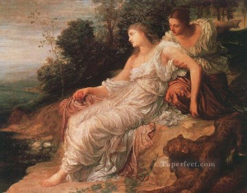 George Frederic Watts Painting - Ariadne on the Island of Naxos symbolist George Frederic Watts